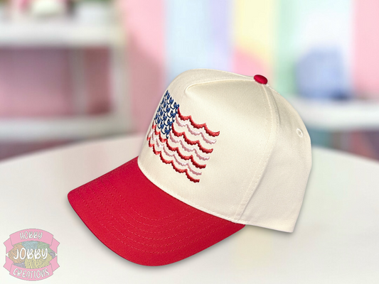 Custom Bow Flag Embroidered Hat