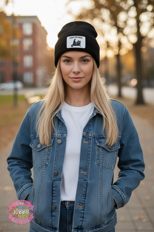 Patch Beanie (Stay Trashy)