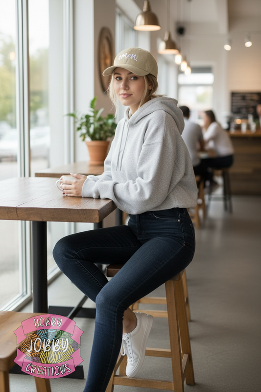 amen. Cap (Tan w/ White)