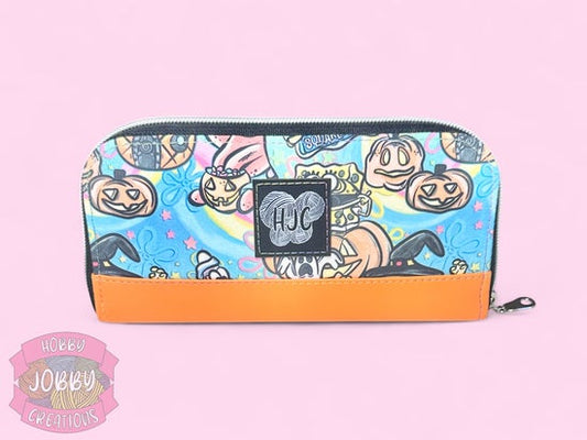 Bubble Buddies Halloween Long Zip Around Wallet