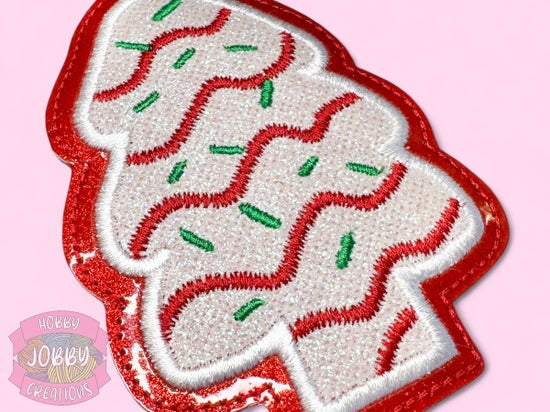 Christmas Tree Treat Embroidered Ornament