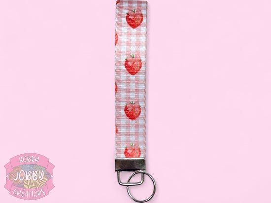 Key Fob Wristlet (Strawberries)