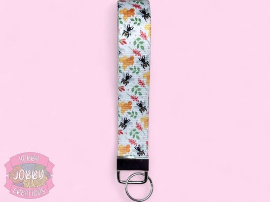 Key Fob Wristlet (Bees)