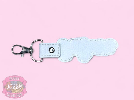 Believe Embroidered Keychain