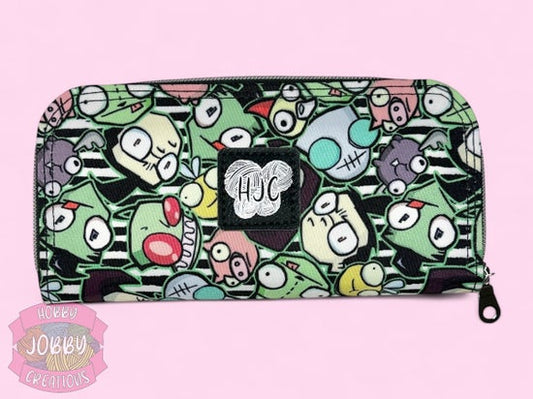 Invader Zip Around Wallet