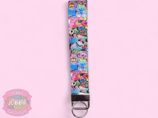 Key Fob Wristlet (Rainbow Nostalgia)