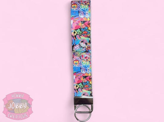 Key Fob Wristlet (Rainbow Nostalgia)