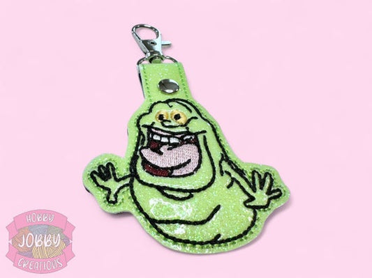 Slime Guy Embroidered Keychain (GLOWS)