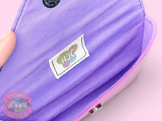 Glasses Case (Pink w/ Bats)