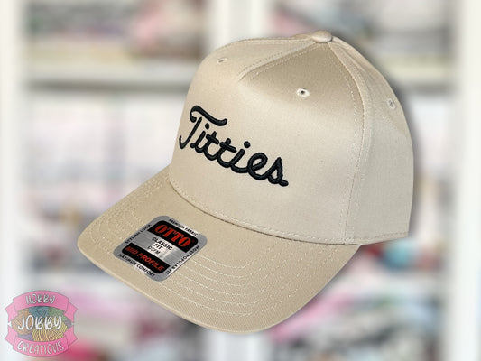 Custom Titties 3D Puff Embroidered Hat