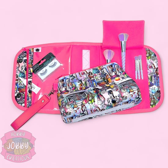 Cosmetic Bag with Removeable Interior Bag