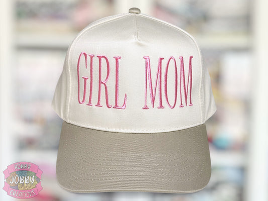 GIRL MOM Embroidered Hat