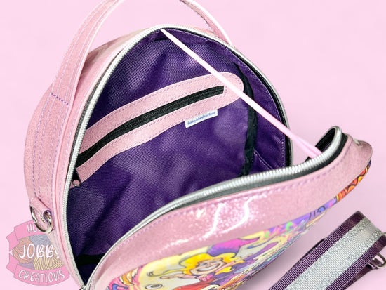 Hugo Handbag (Witches w/ Glitter Pink)