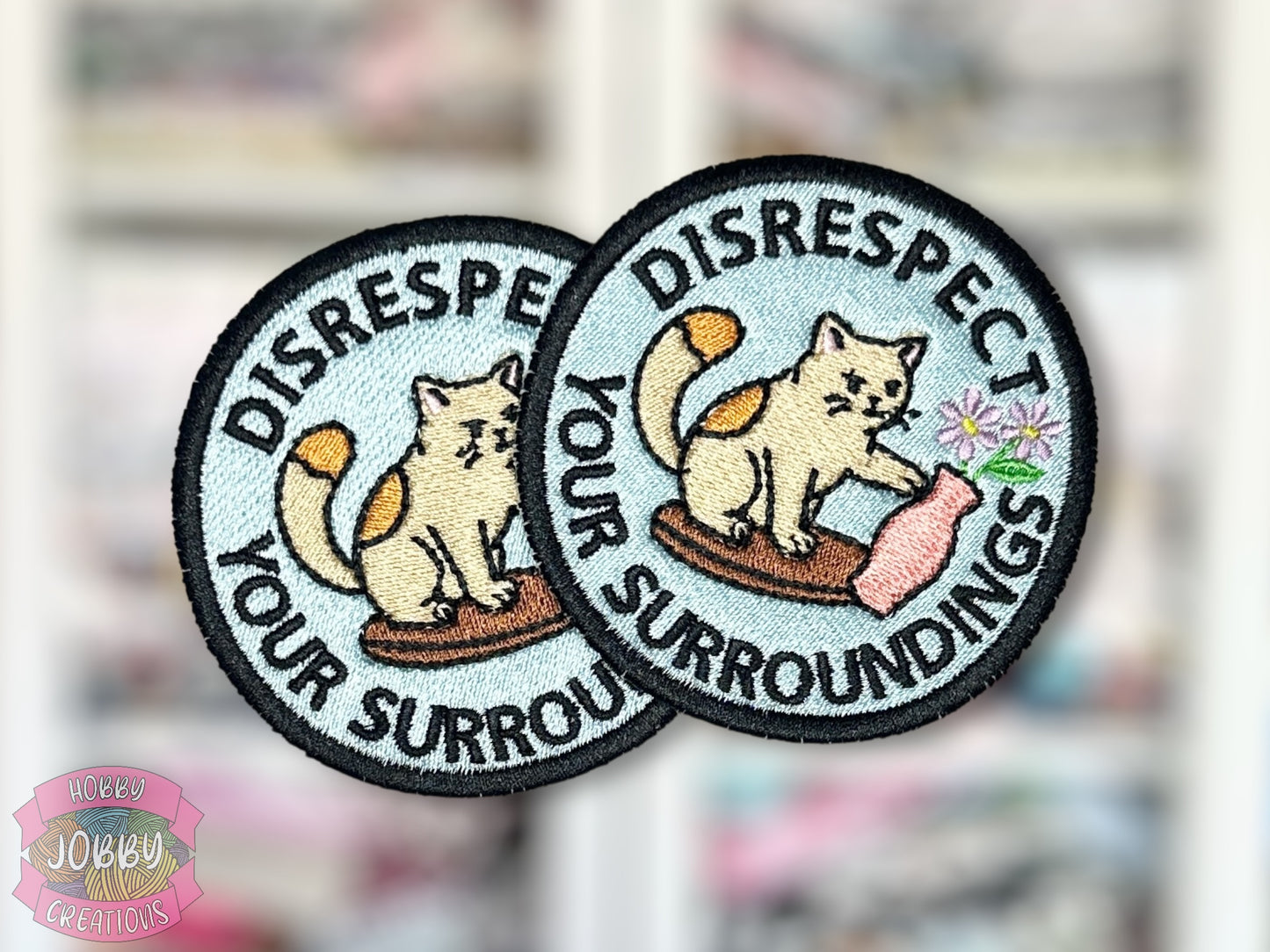 Disrespect Embroidered Iron-On Patch