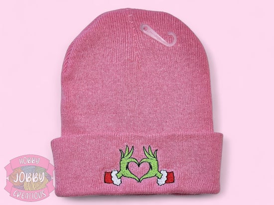 Beanie (Mean One Heart-Pink)