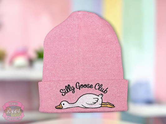 Silly Goose Club Embroidered Beanie