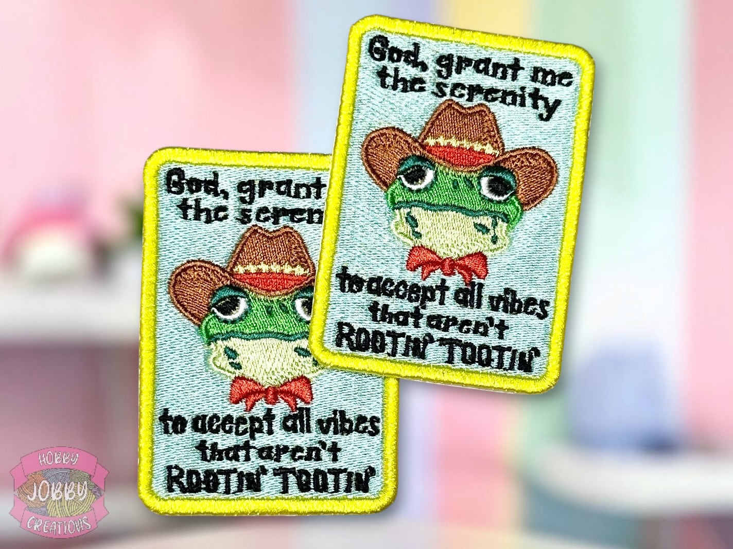 Rootin’ Tootin’ Embroidered Iron-On Patch