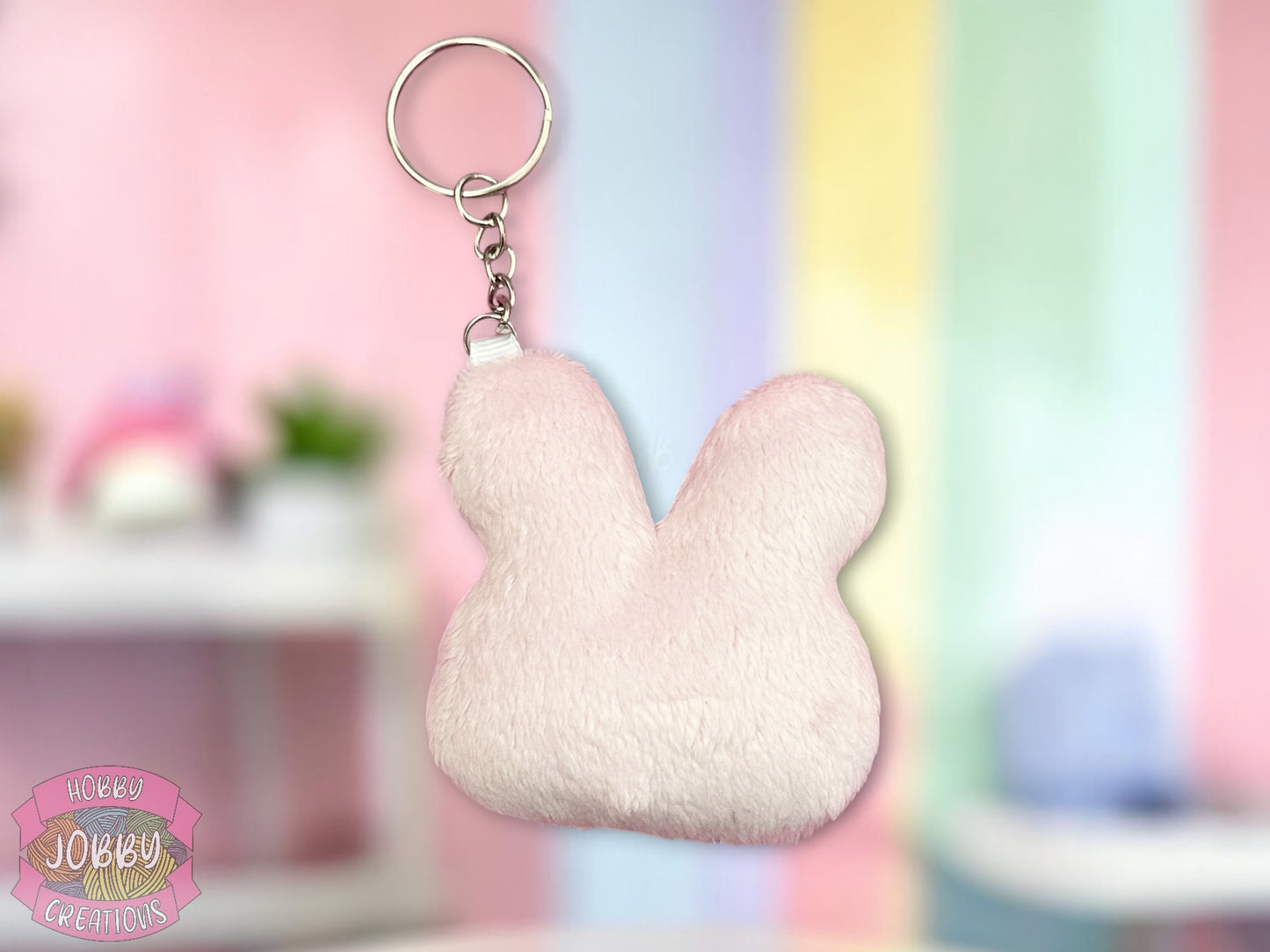 X Eye Bunny Plush Keychain