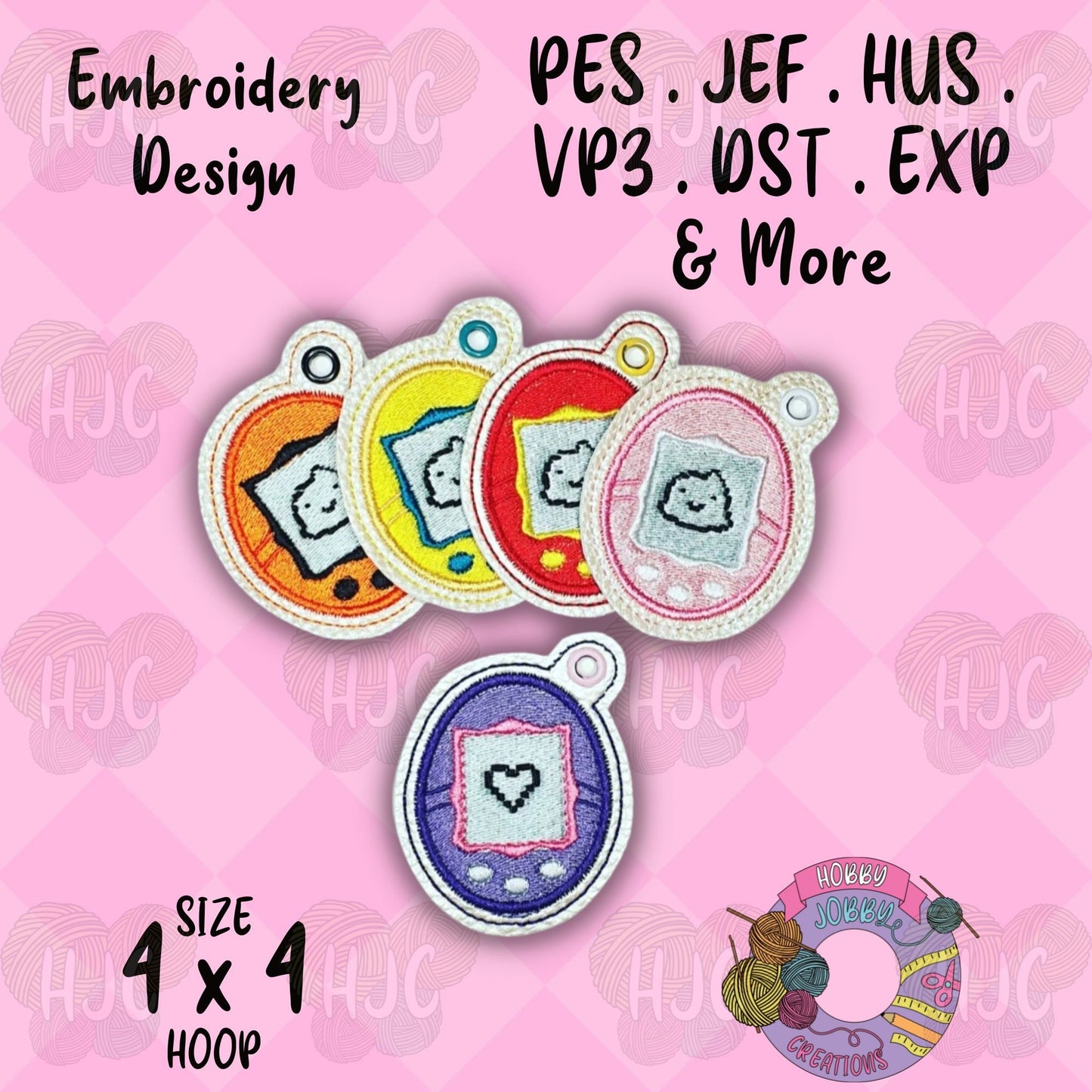 90s Pet Eyelet Digital Embroidery Design