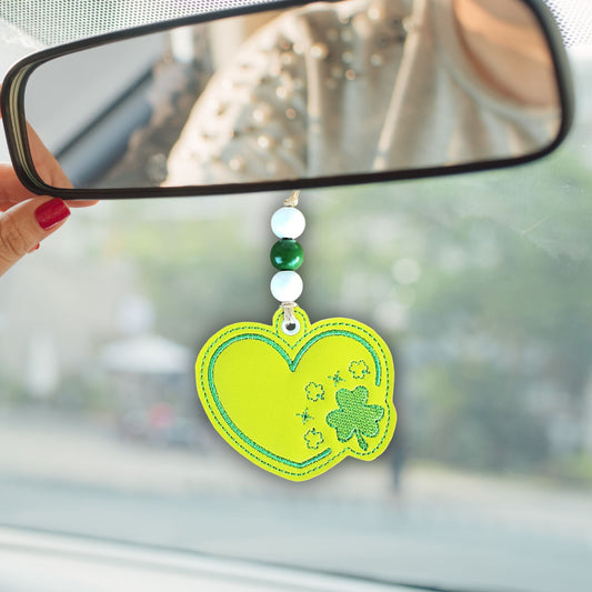 Clover Heart Snap Tab / Eyelet Digital Embroidery Design