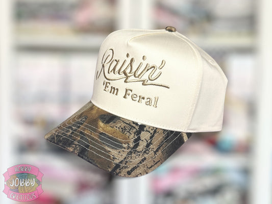 Custom Raisin Em Feral Embroidered Hat