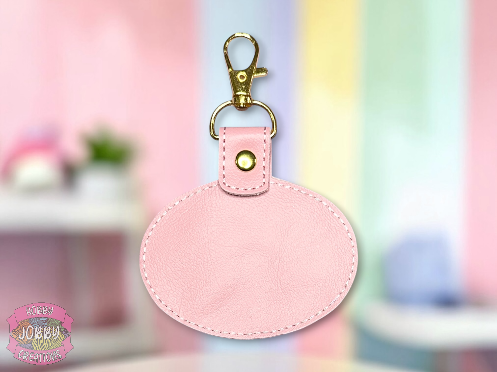 Pocket Girl Embroidered Keychain