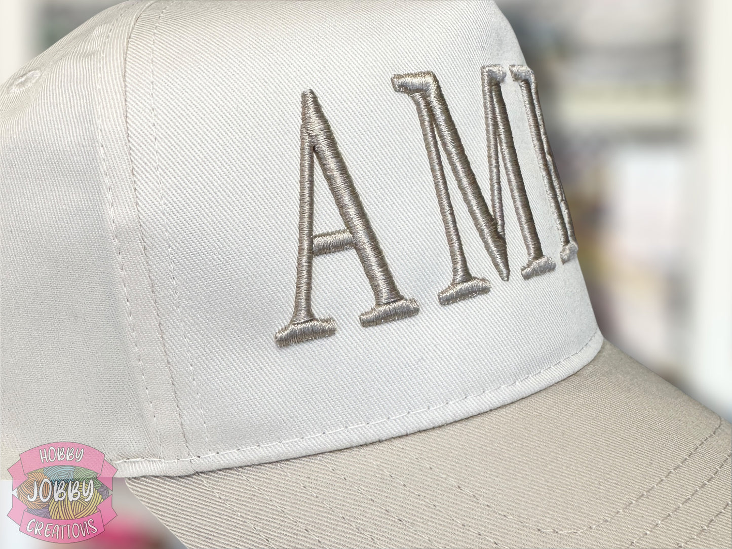 Custom AMEN 3D Puff Embroidered Hat