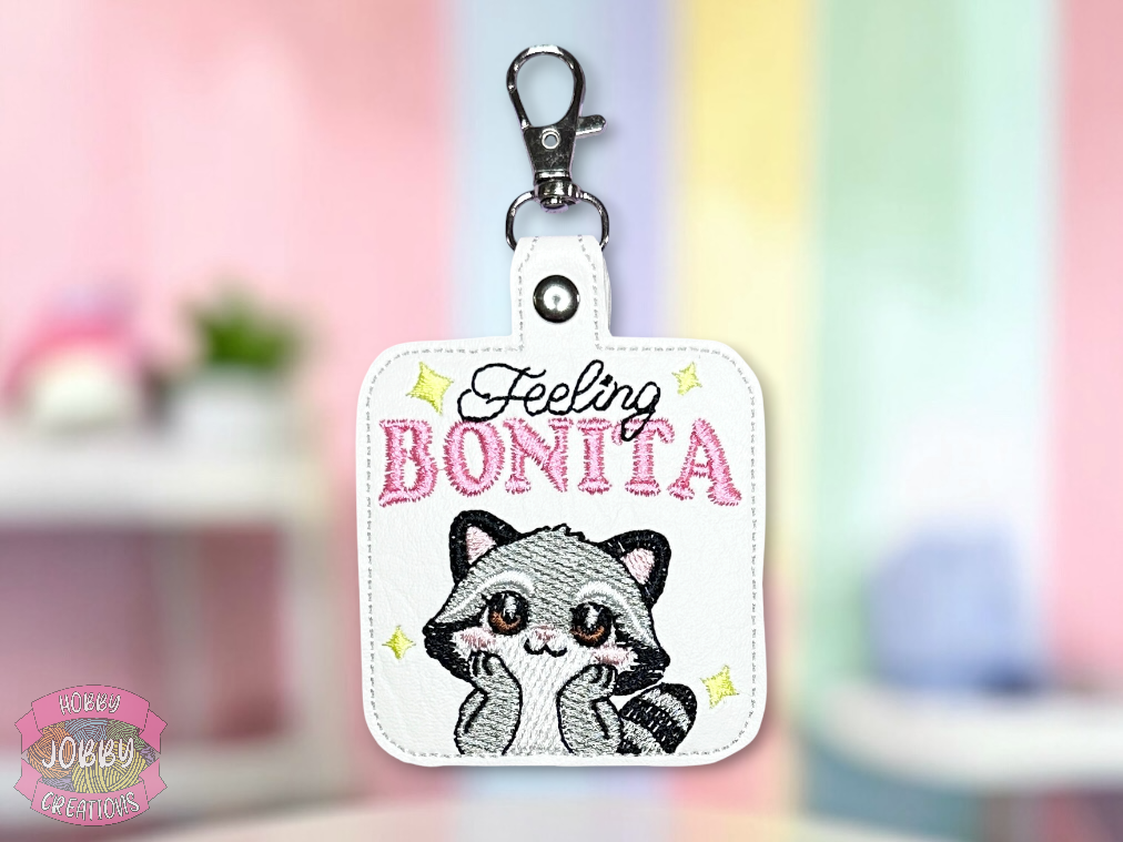 Feeling Bonita Embroidered Keychain