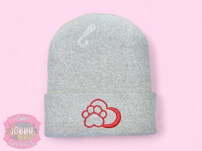 Paw Heart Beanie