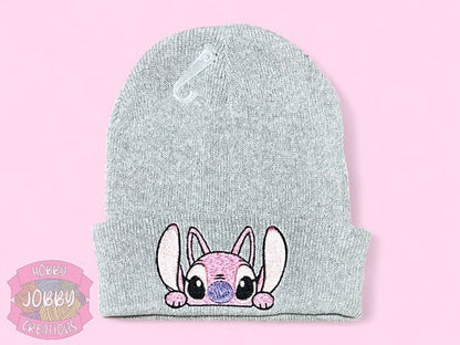 Alien Dog Girl Embroidered Beanie