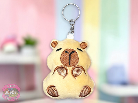 Capybara Plushie Keychain