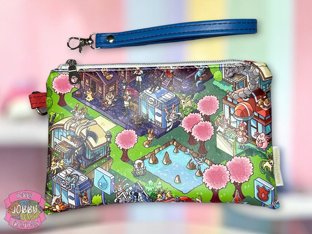 Wristlet Bag (Collectable Monsters Map)