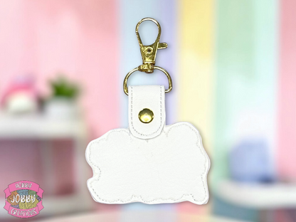 Floral Mama Embroidered Keychain