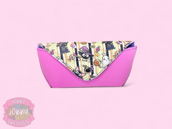 Glasses Case (Pink w/ Bats)