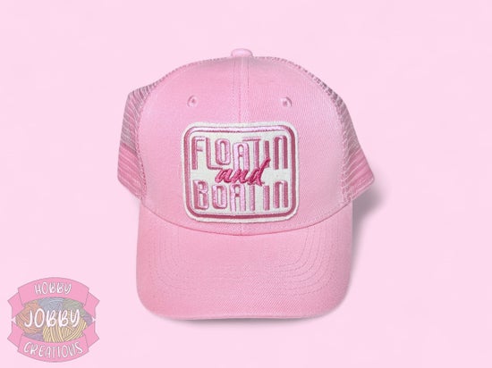 Floatin and Boatin Patch Cap (Pink w/ Pink)