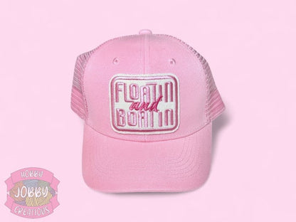 Floatin and Boatin Patch Cap (Pink w/ Pink)