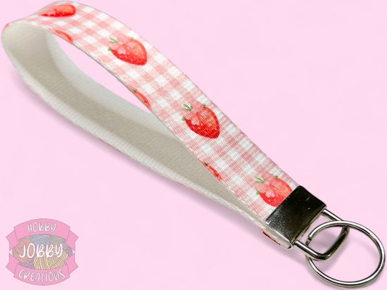 Key Fob Wristlet (Strawberries)
