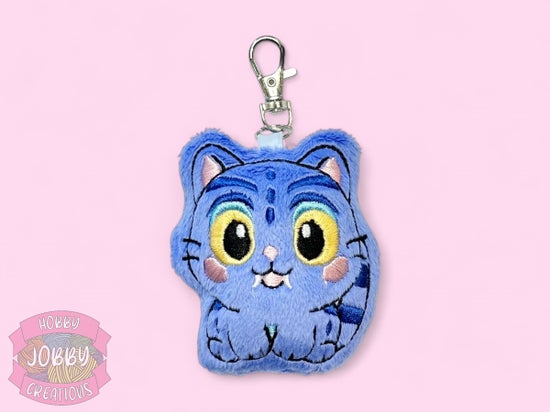 Blue Tiger Plushie Keychain