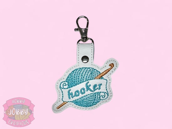 Hooker Embroidered Keychain