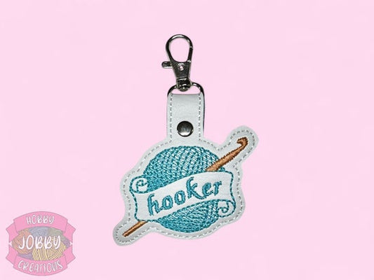 Hooker Embroidered Keychain