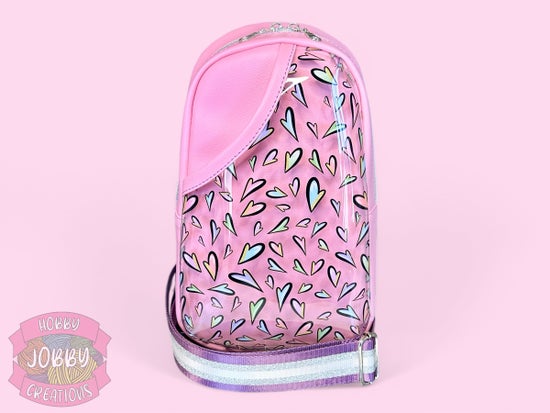 Rosie Sling Bag (Pink w/ Hearts)