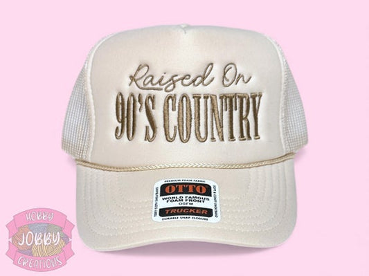 90's Country Cap (Tan w/ Brown)