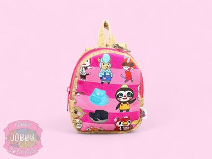 Bitty Backpack (Island Friends w/ Cork and Pink)