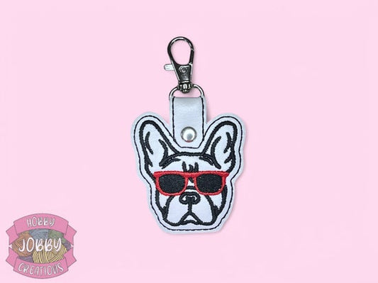 Cool Frenchie Keychain