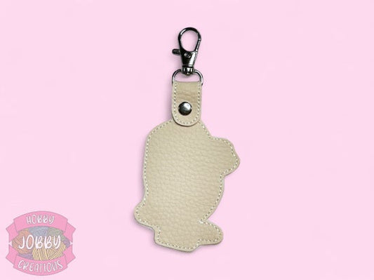 Idiot Cat Embroidered Keychain