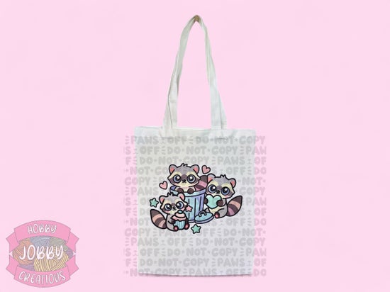 Graphic Tote (Raccoons)