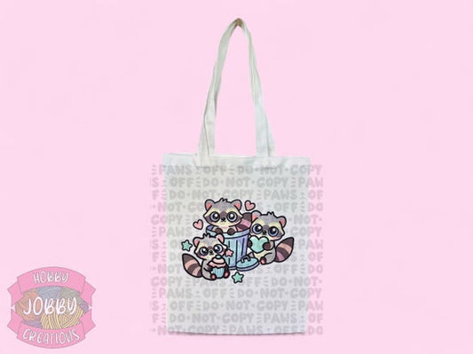 Graphic Tote (Raccoons)