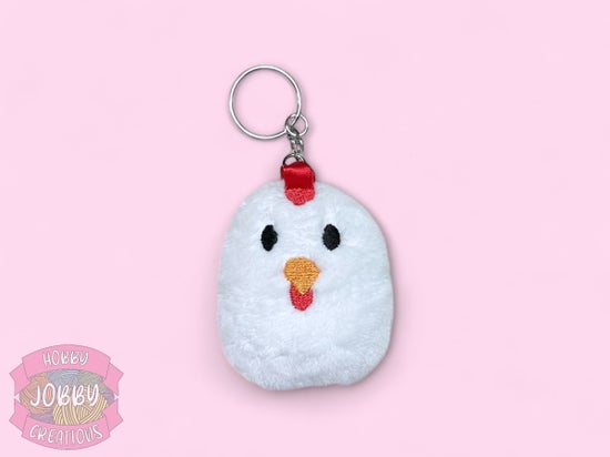 Chicken Plushie Keychain