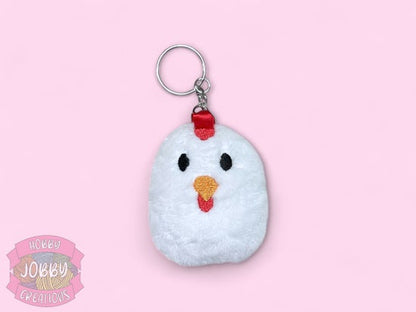 Chicken Plushie Keychain