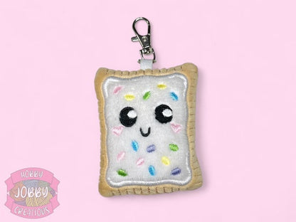 Toaster Pastry Plushie Keychain